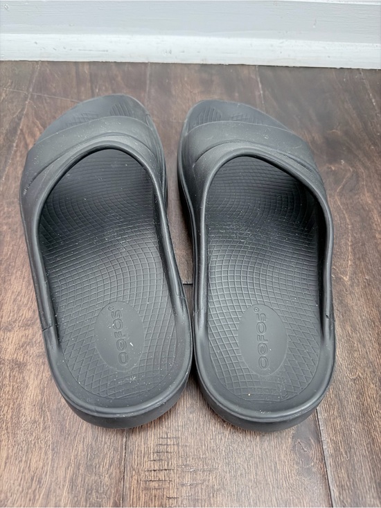 OOFOS OOahh Recovery Slides Sandals Mens Size 8 Black Slip On Comfort Casual main image 4